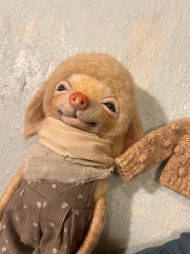 フェイさん　羊毛フェルトドール　アウトフィット付き