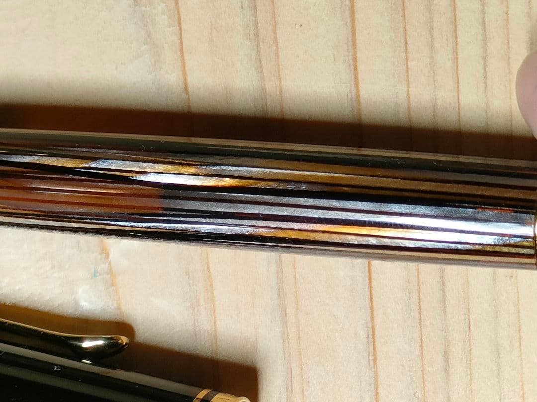 Pelikan M400 brown-stripes EF-nib 茶縞　極細字