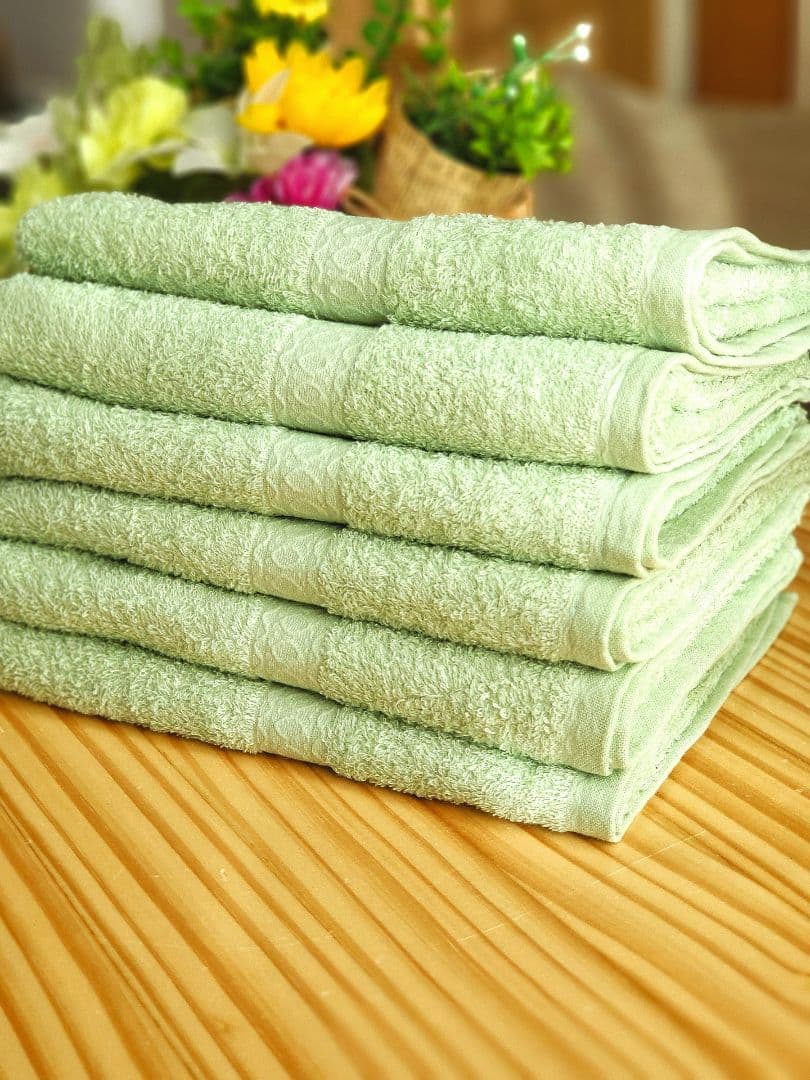 泉州タオル 高級綿モスグリーンフェイスタオルセット20枚 タオル新品 まとめ売り