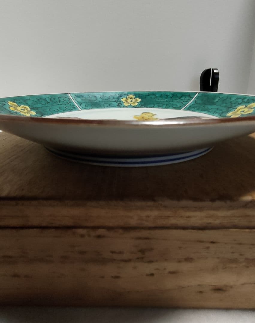 九谷焼　飾皿/古九谷写し/青手九谷/青手古九谷/九谷焼/古九谷