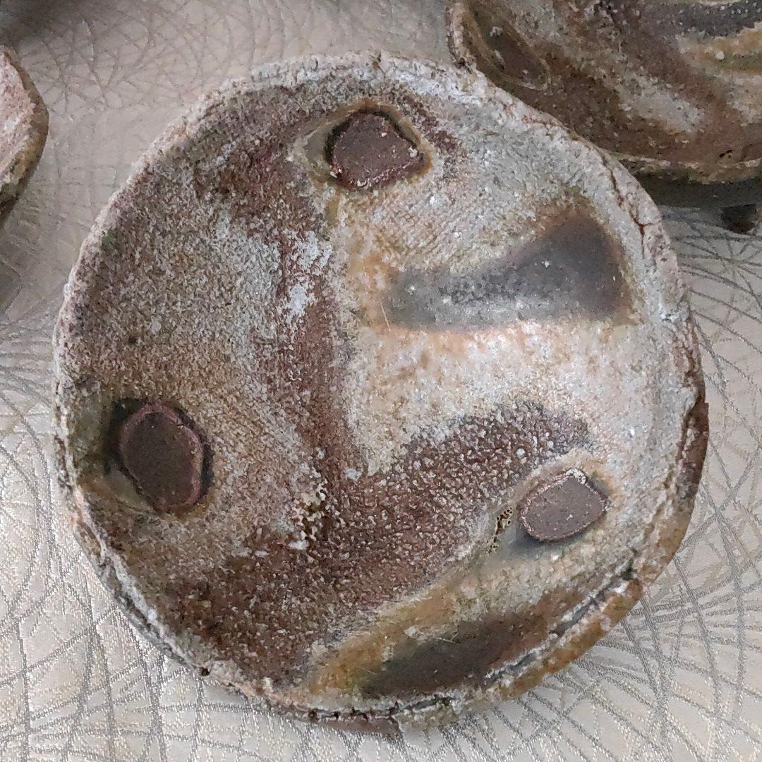 焼締め脚付き小皿　５枚組