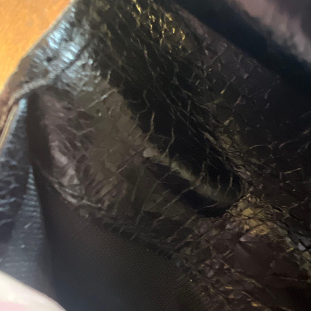 ミュウミュウ　マテラッセ　三つ折り財布　ブラック　レザー