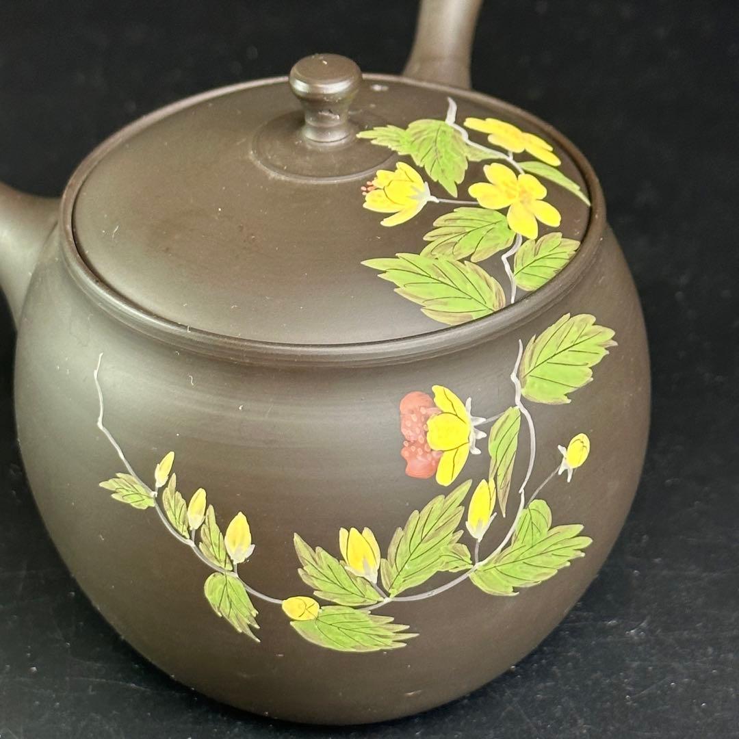 常滑焼　昭龍　黄花急須　茶器　茶道具　茶注　煎茶道具