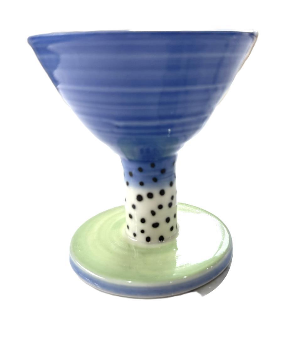 デンマークの作家物　陶器製カクテルグラス、小ゴブレット 5個セット