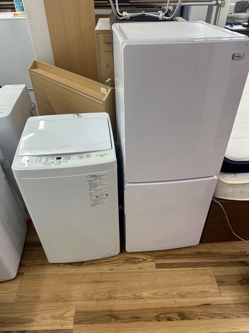 自社配送設置無料　ハイアール冷蔵庫　2021年アクア洗濯機2022年　一人暮らし