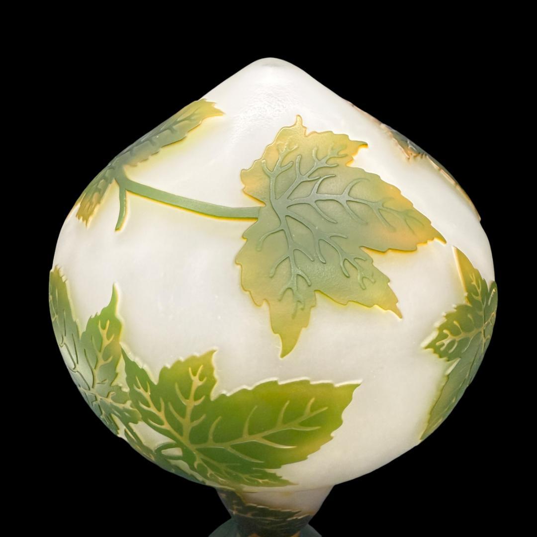 高さ37㎝【希少】エミールガレ風　レプリカ　ランプ　卓上照明