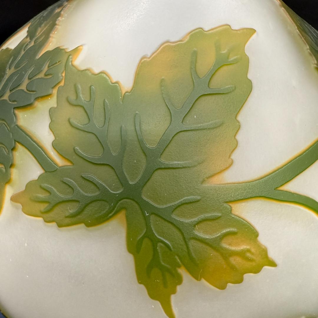 高さ37㎝【希少】エミールガレ風　レプリカ　ランプ　卓上照明