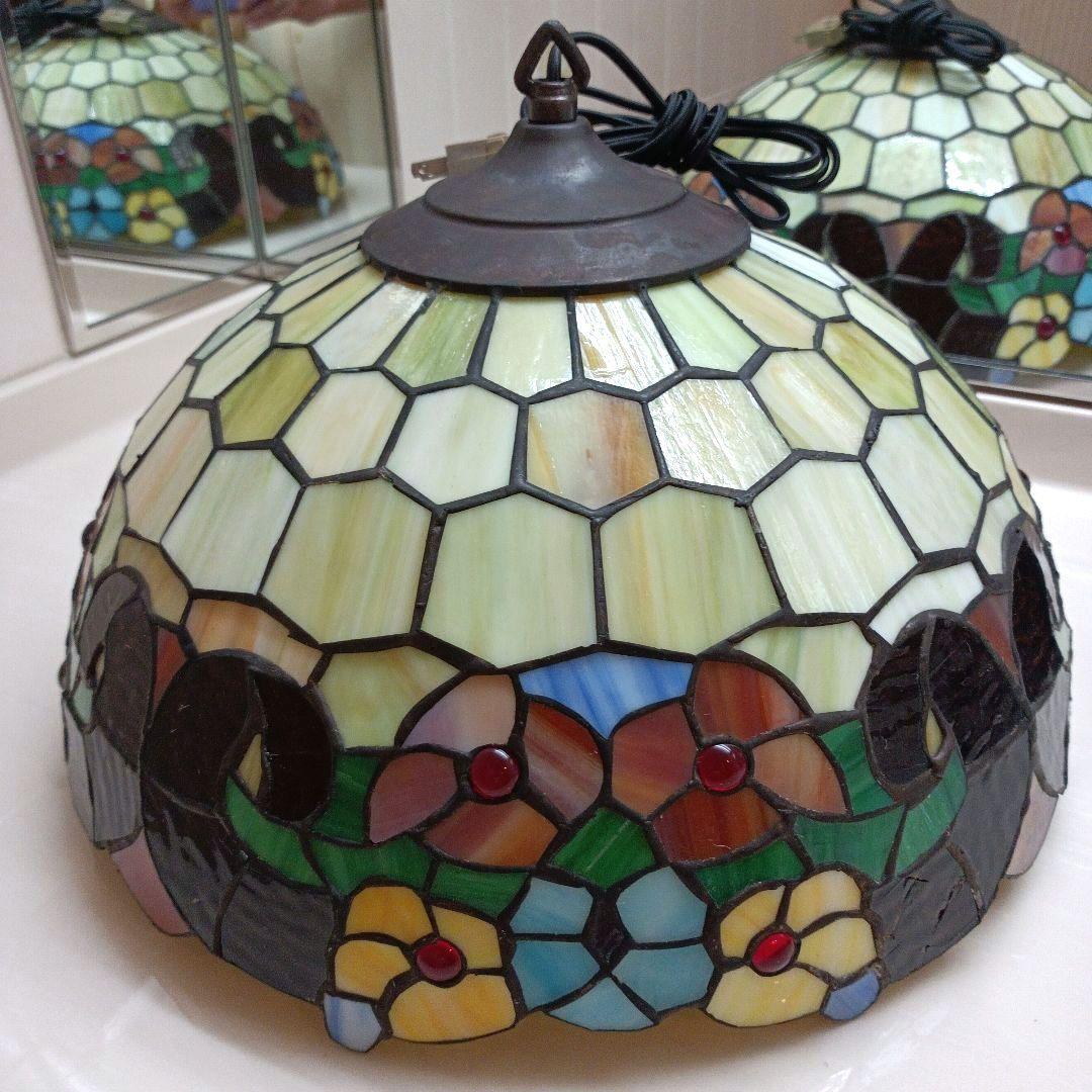 ステンドグラス ステンドグラス吊下ランプ ペンダントライト
