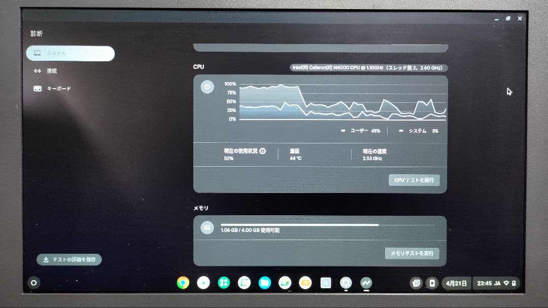 Chromebook本体 ASUS Chromebook Flip C214M