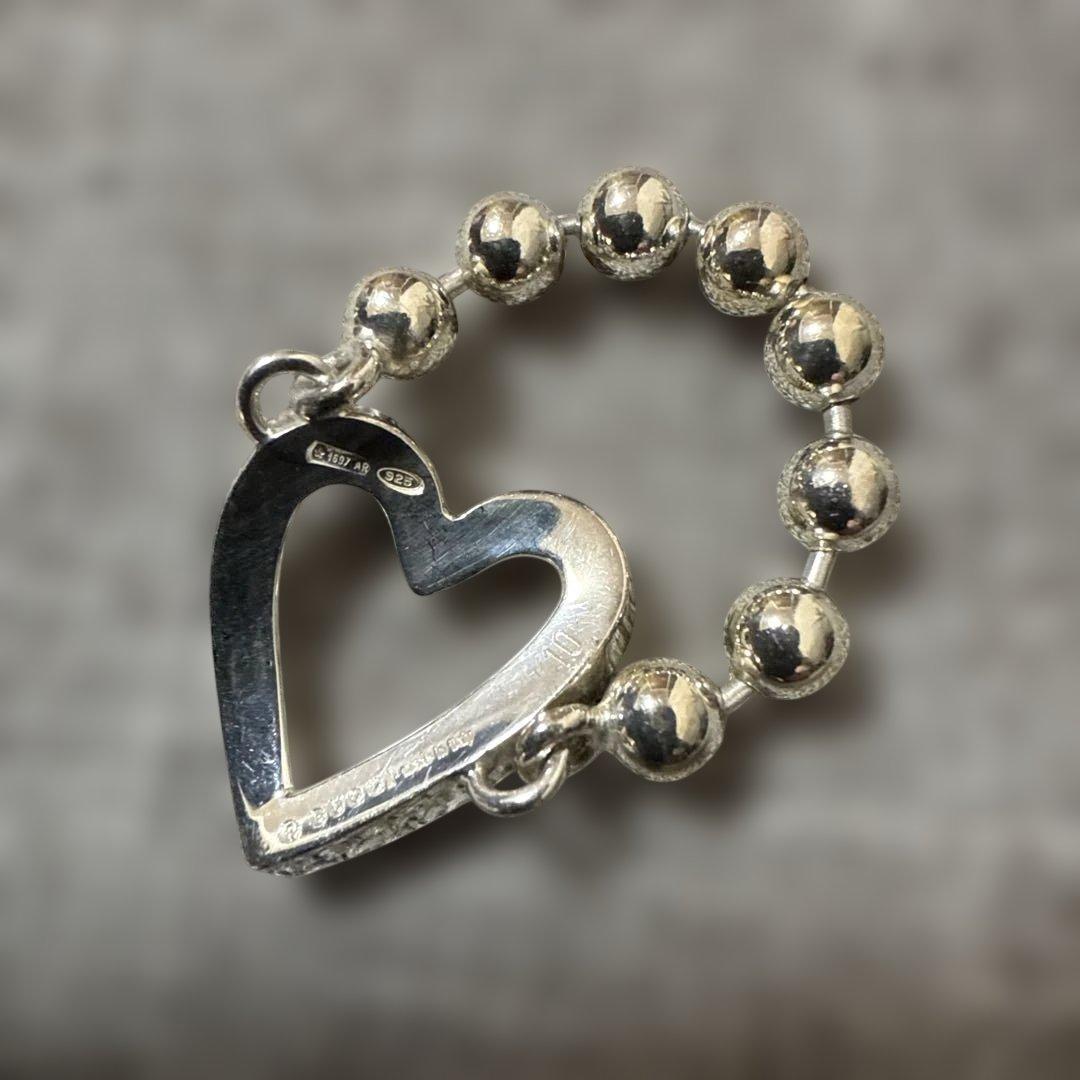 な*か様 美品　GUCCI ハート型 シルバーリング　SV925