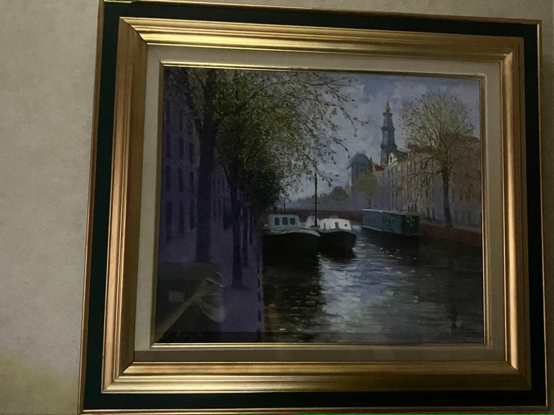 57万円で買った日展作家の作品　油絵　箱入り