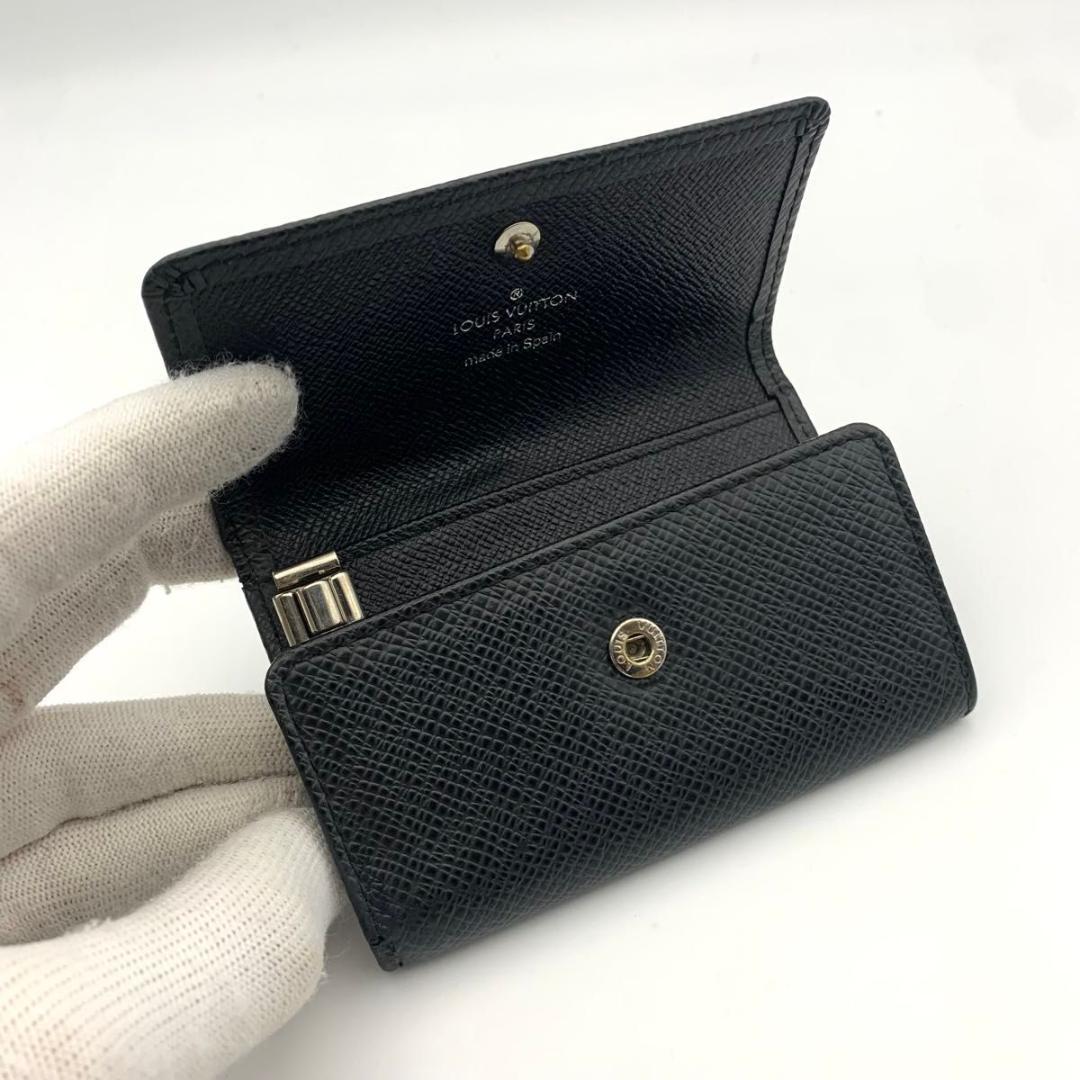 鑑定済み ルイヴィトン ミュルティクレ6 キーケース キーホルダー タイガ 黒