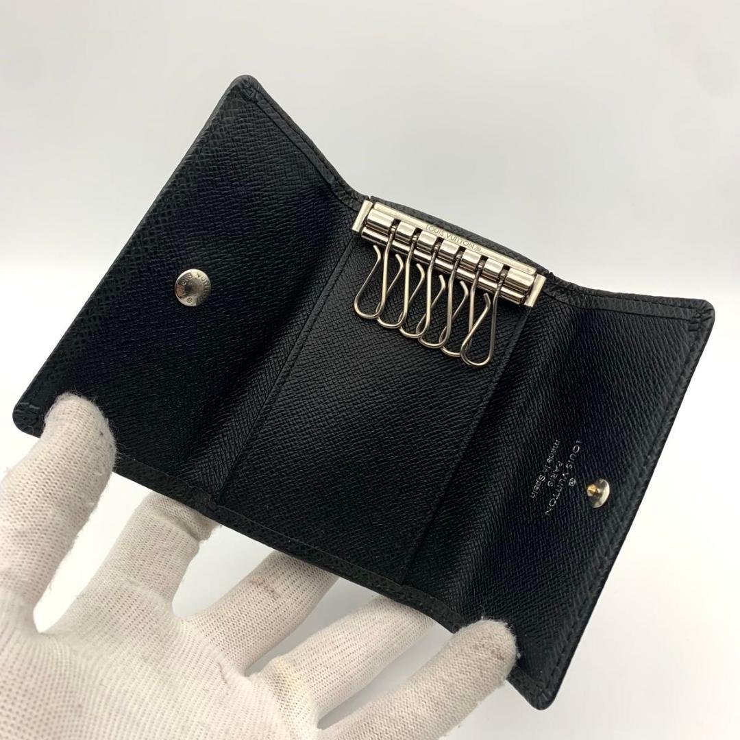 鑑定済み ルイヴィトン ミュルティクレ6 キーケース キーホルダー タイガ 黒