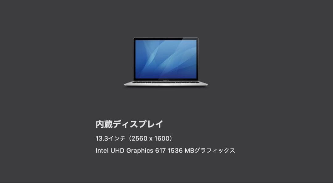 MacBook本体 MacBook Air 13inch 2018 256GB