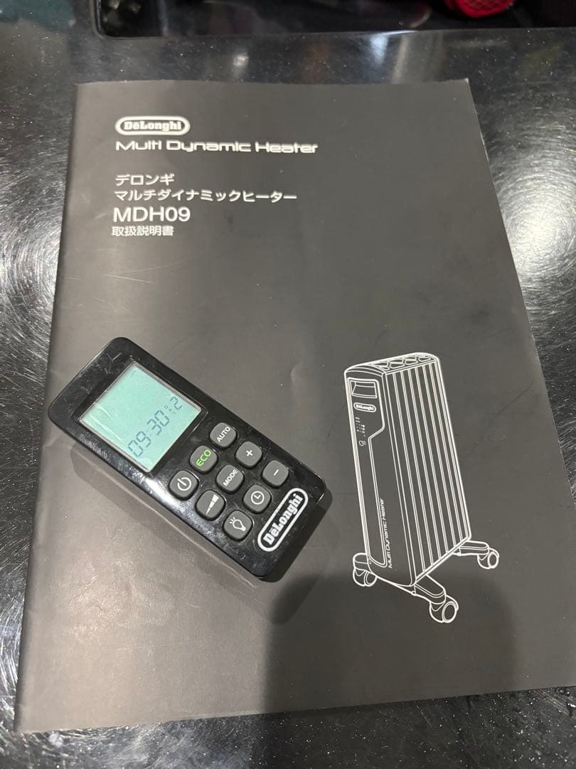 DeLonghi オイルヒーター ブラック　リモコン付