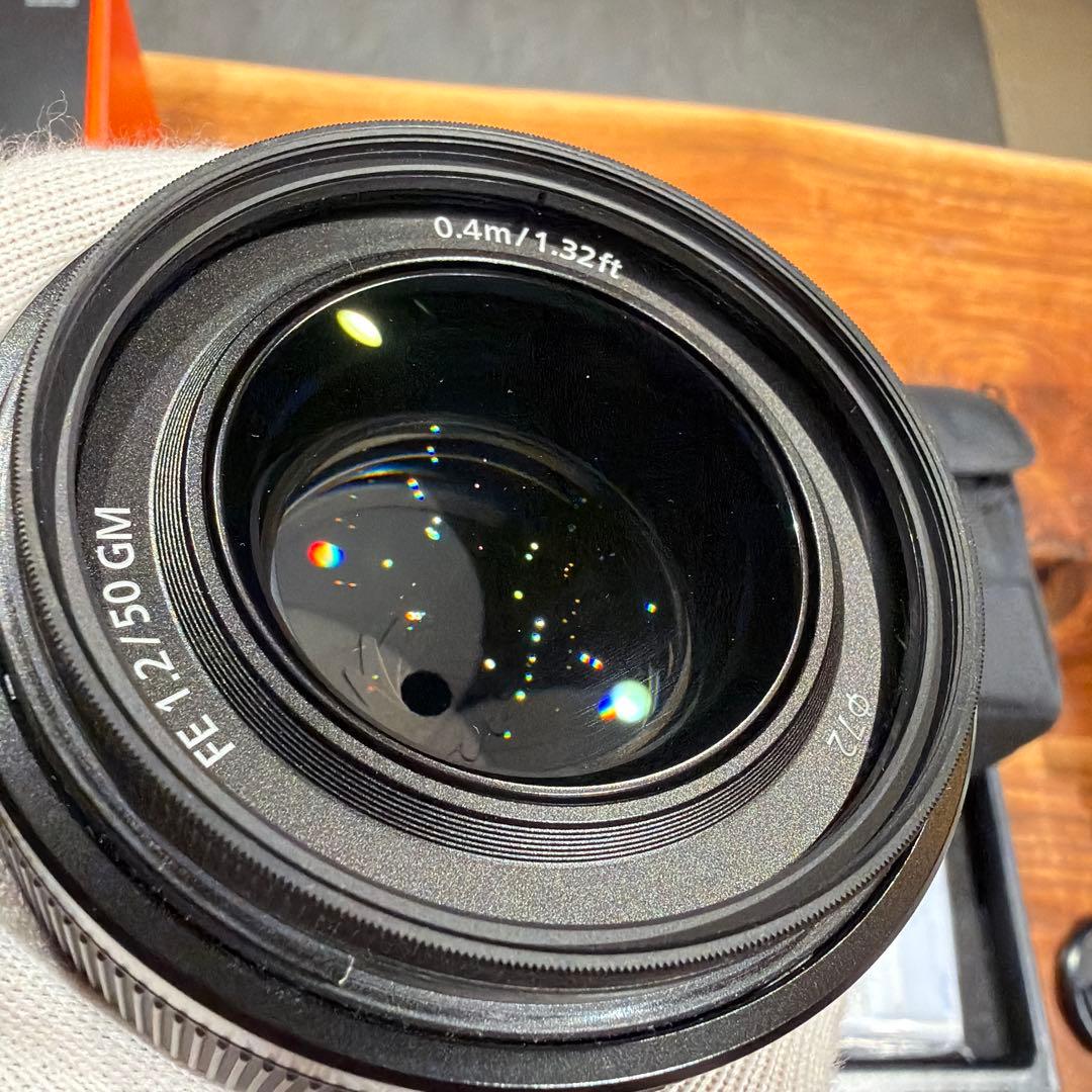 SONY FE 50mm F1.2 GM レンズ傷無し 可変偏光フィルター