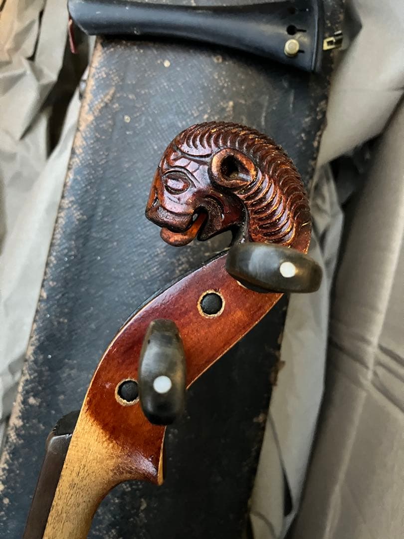 ★ライオンヘッドのオールドバイオリン c.1920 ドイツ圏の希少な一品★