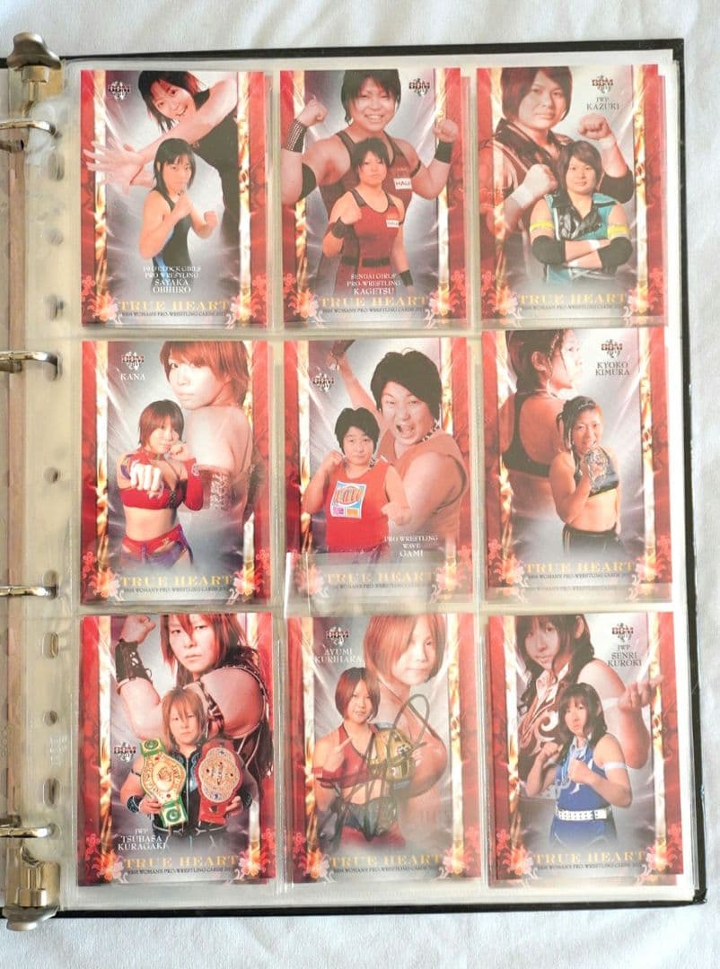 女子プロレスカード2011＆12フルコンプ 216枚 栗原あゆみ他直筆サイン4枚