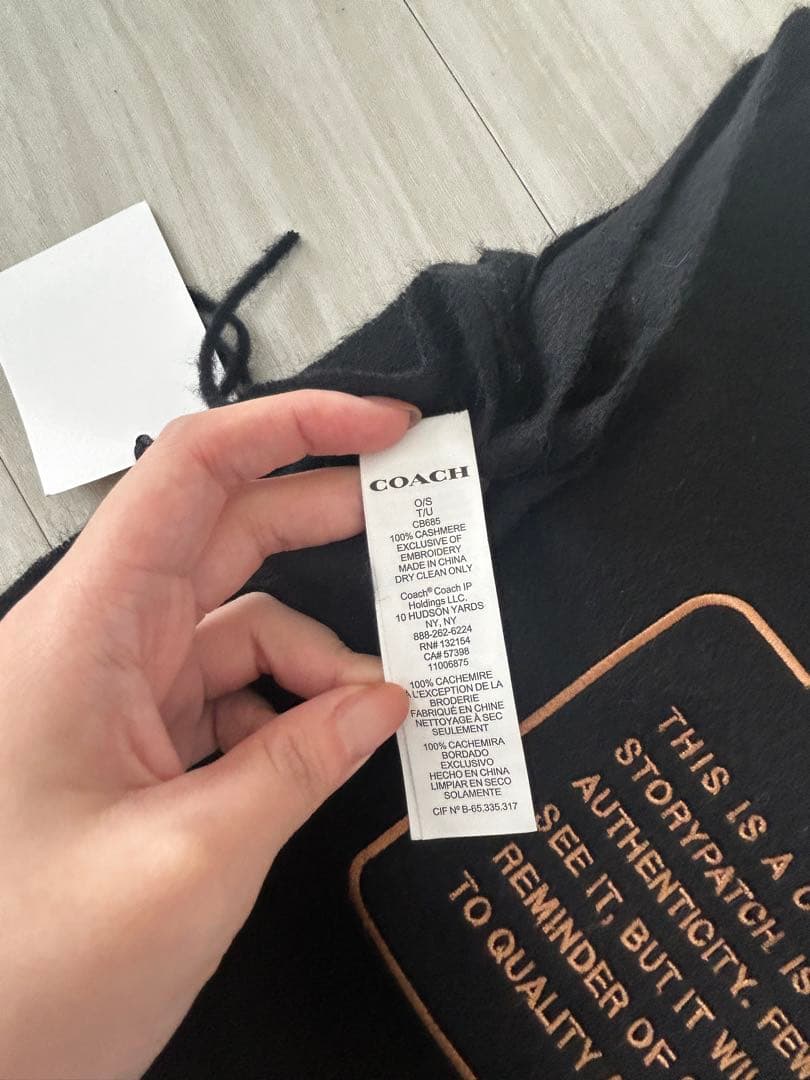 COACH マフラー 100%カシミヤ