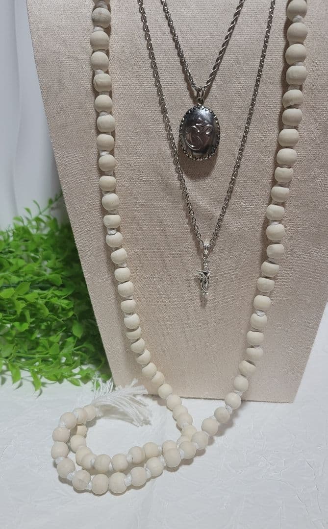 藤井風さん愛用ネックレス3点セット/オーム/クリシュナ神/ニームマーラ