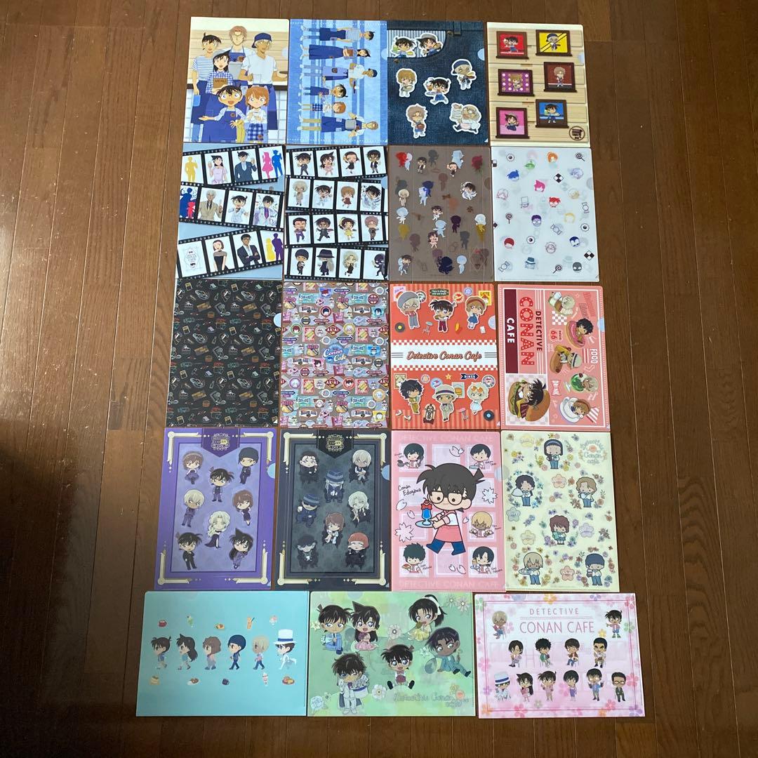 名探偵コナン コナンカフェクリアファイル19枚セット ホルダーつき