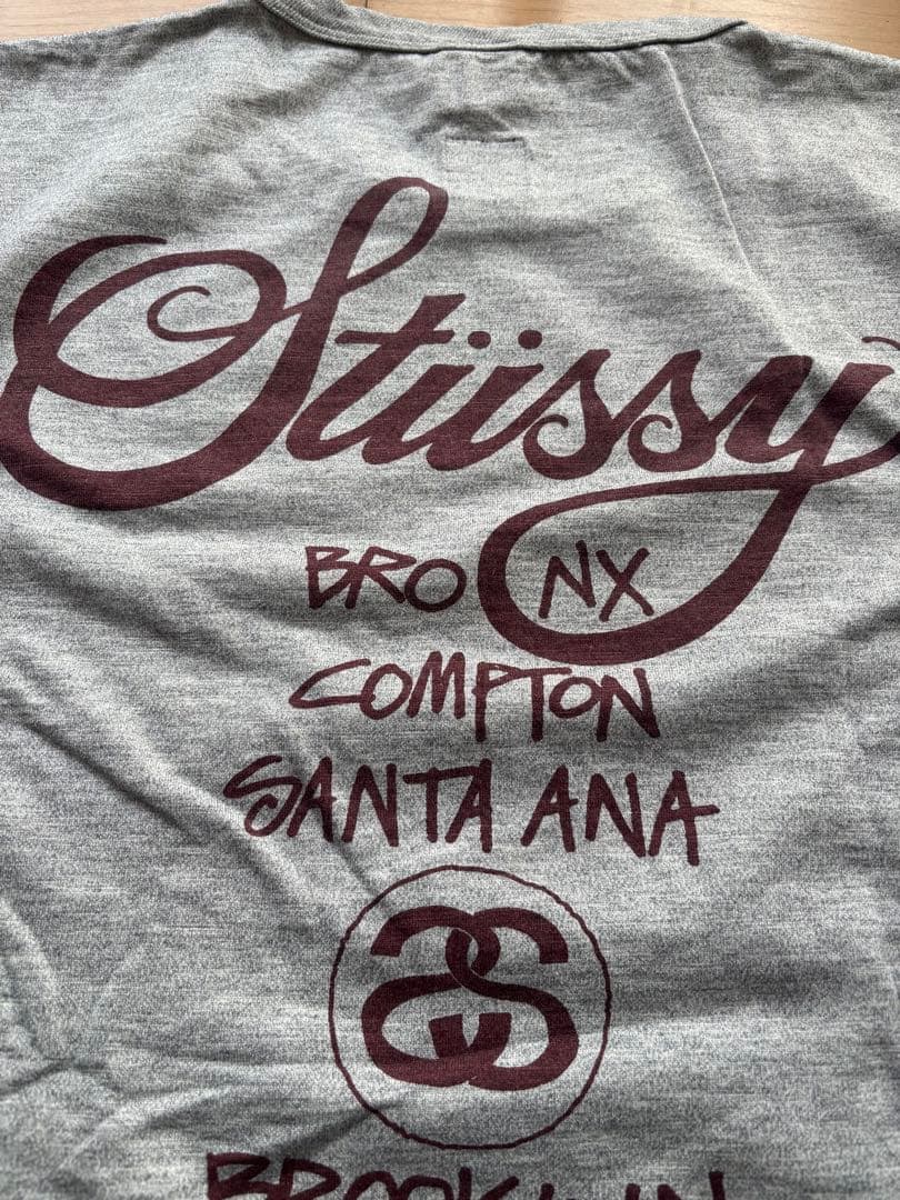 STUSSY × Champion Rochester Tシャツ グレー XL