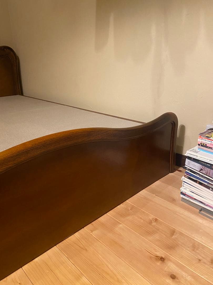 -antique-ベッドフレーム 木製 ヴィンテージ ロココ フレンチ レトロ