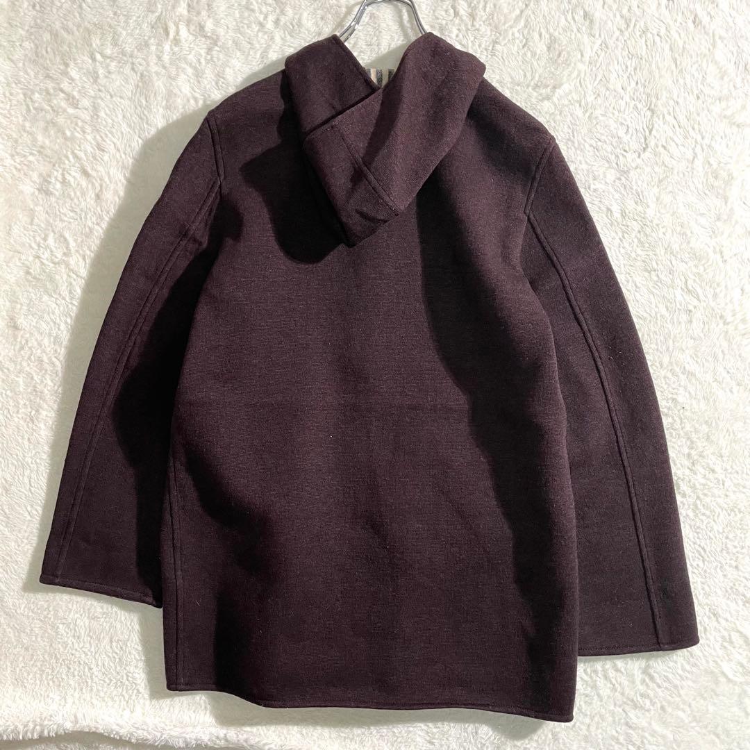 00s　バーバリーロンドン　フード付き　ウールコート　ノバチェック　M〜L相当