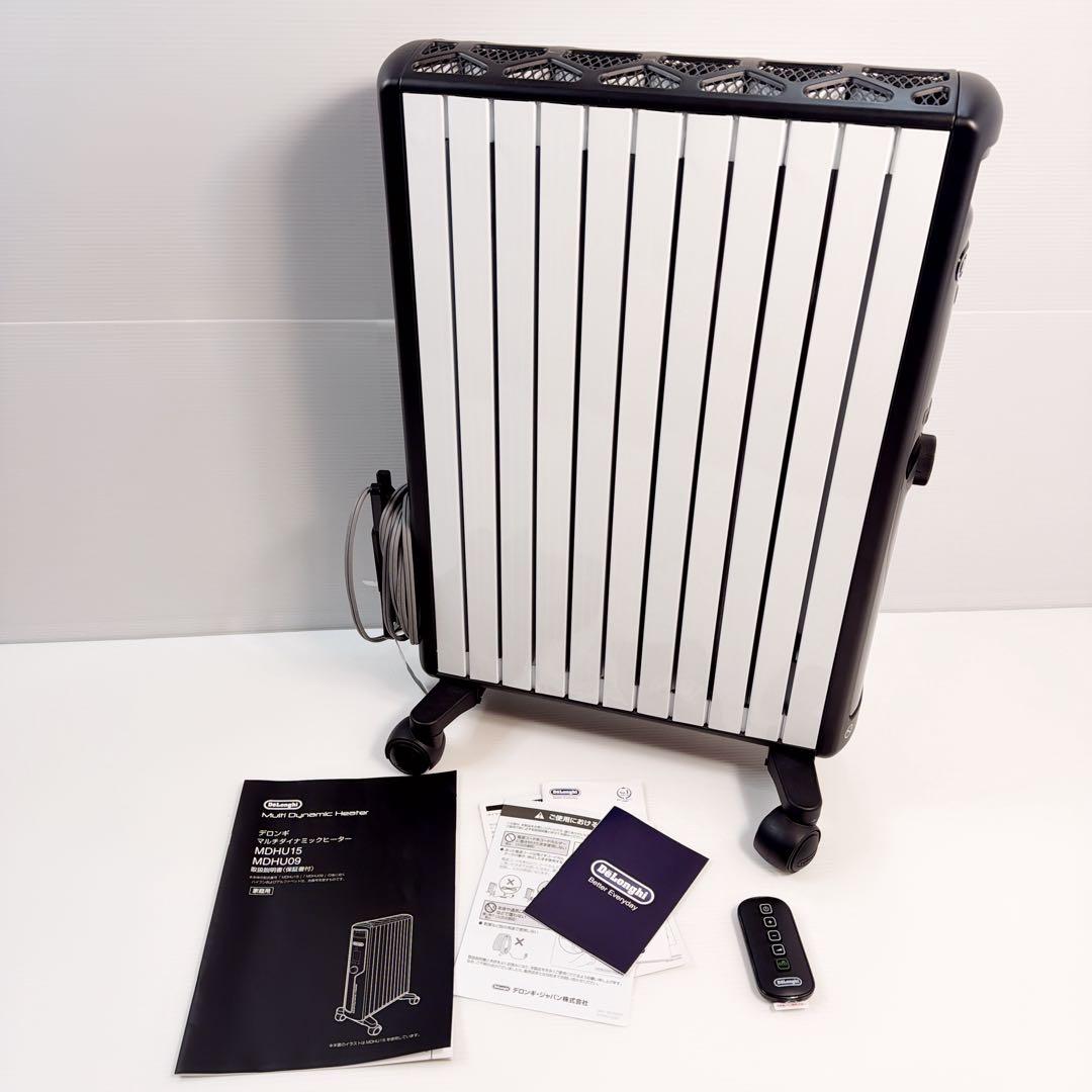 【美品】デロンギ マルチダイナミックヒーター MDHU15-BK リモコン