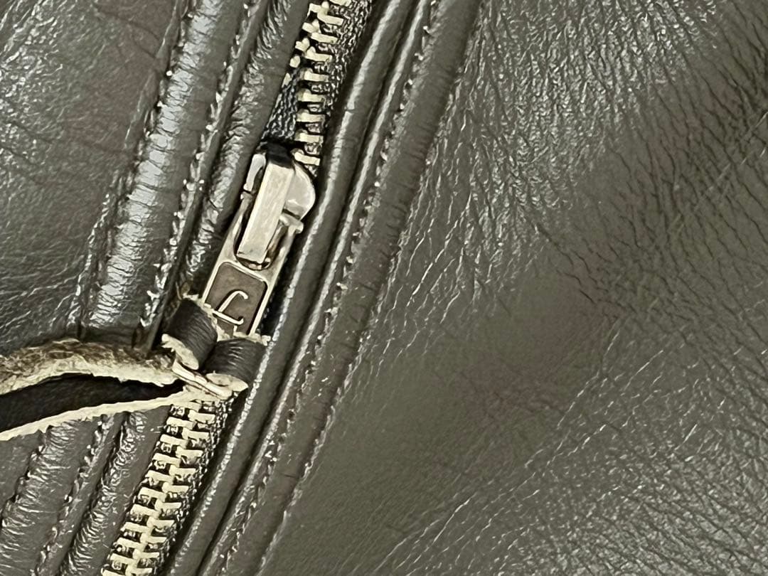 肉厚 牛革 Lugoo Leathers ブラックレーベル シングルライダース