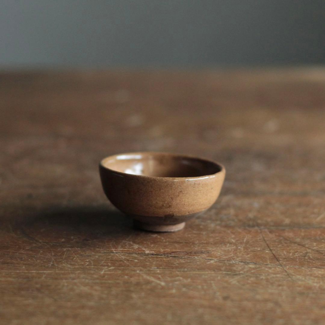 びわ色 盃 ぐい呑み ちょこ 古美術 古道具 アンティーク