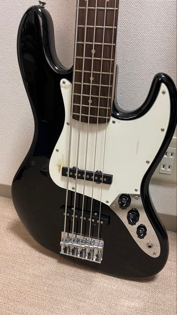 【5連ペグ】【アルダー】Squier affinity Jazz Bass V