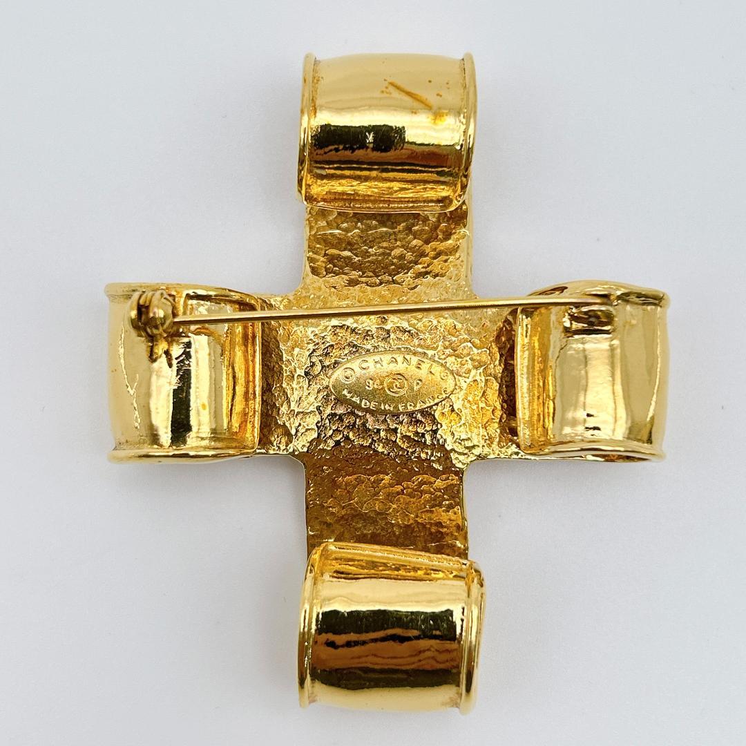 【鑑定済み！】シャネル ヴィンテージ ブローチ リボン ココマーク CHANEL