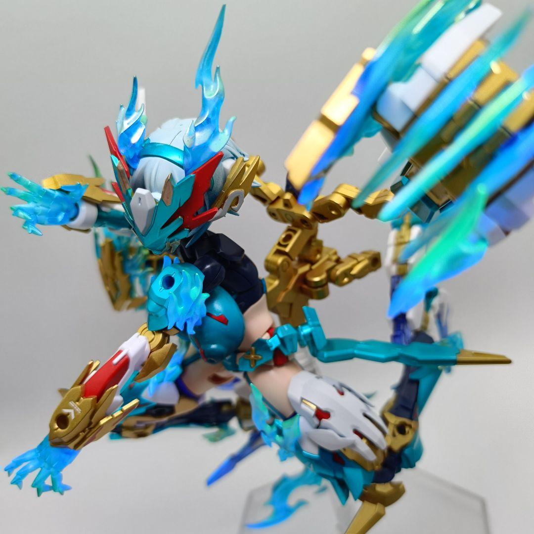 メガミデバイス　皇巫（オウブ) スサノヲ　蒼轟雷電　塗装完成　コトブキヤ