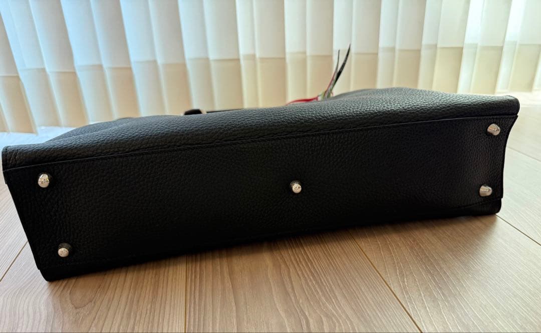 ［新品未使用］Orobiancoオロビアンコ　ビジネスバッグ　ブラックレザー　黒