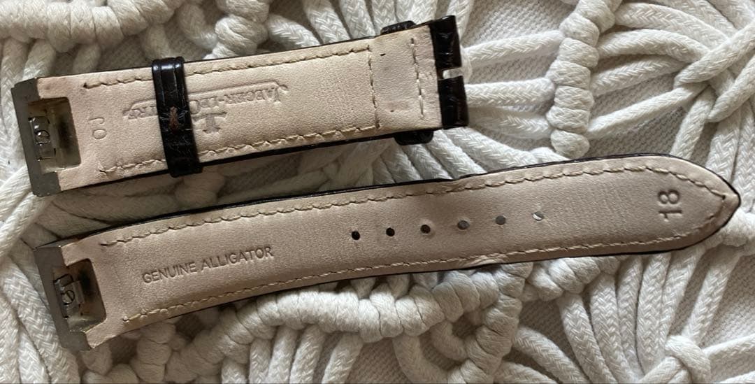 ジャガールクルト　レベルソスクアドラレディ　アリゲーター　純正ベルト焦茶　極美品