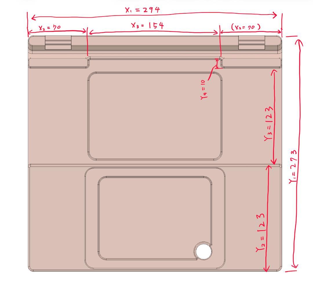HHKB &Magic Trackpad向けドッキングトレイ