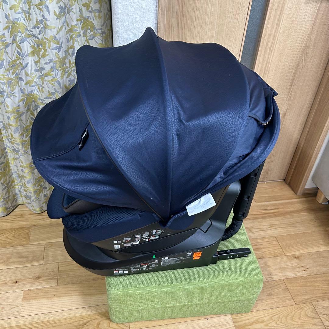 洗濯済み　エールべべ　クルット5i グランス　isofix 回転式　新生児から