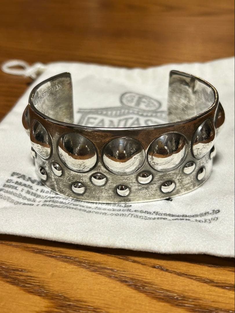 FANTASTIC MAN シルバーバングル ドットデザイン