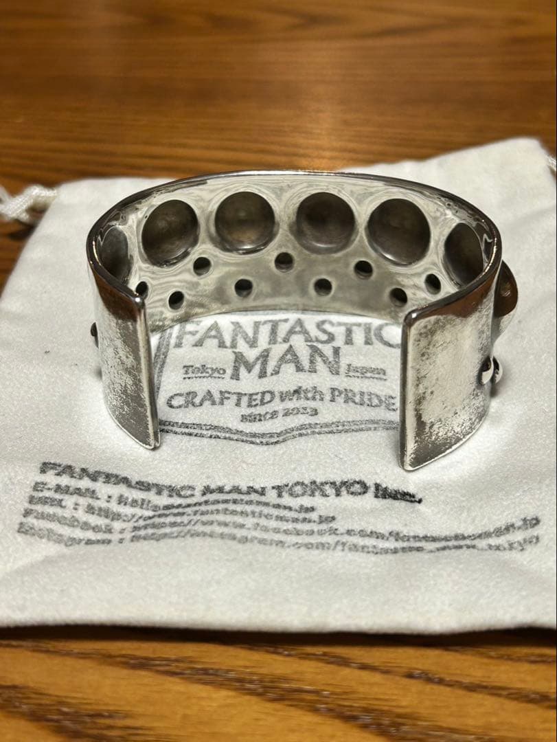 FANTASTIC MAN シルバーバングル ドットデザイン