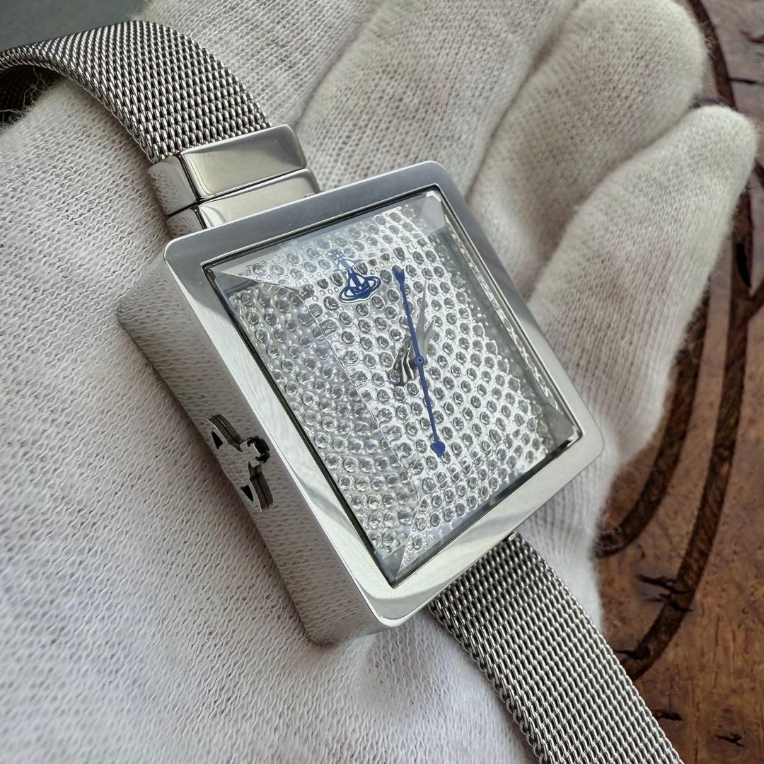 お箱付VivienneWestwood オーブ/クリスタルキューブウォッチ