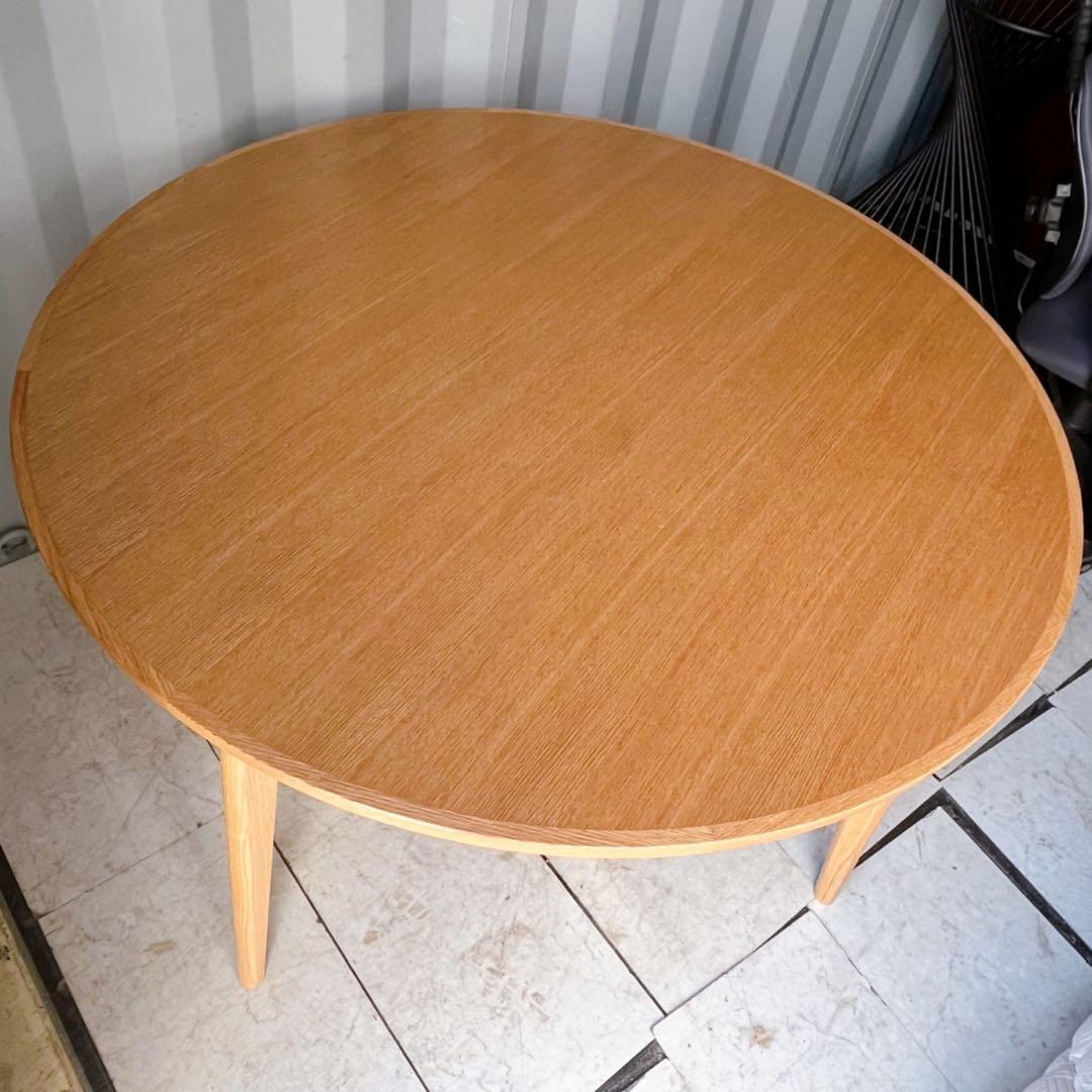 取付無料！マルニ60 ラウンドテーブル120 北欧風オーク材ナチュラルダイニング