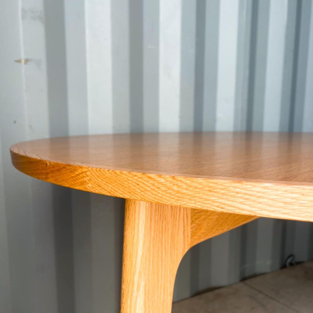 取付無料！マルニ60 ラウンドテーブル120 北欧風オーク材ナチュラルダイニング