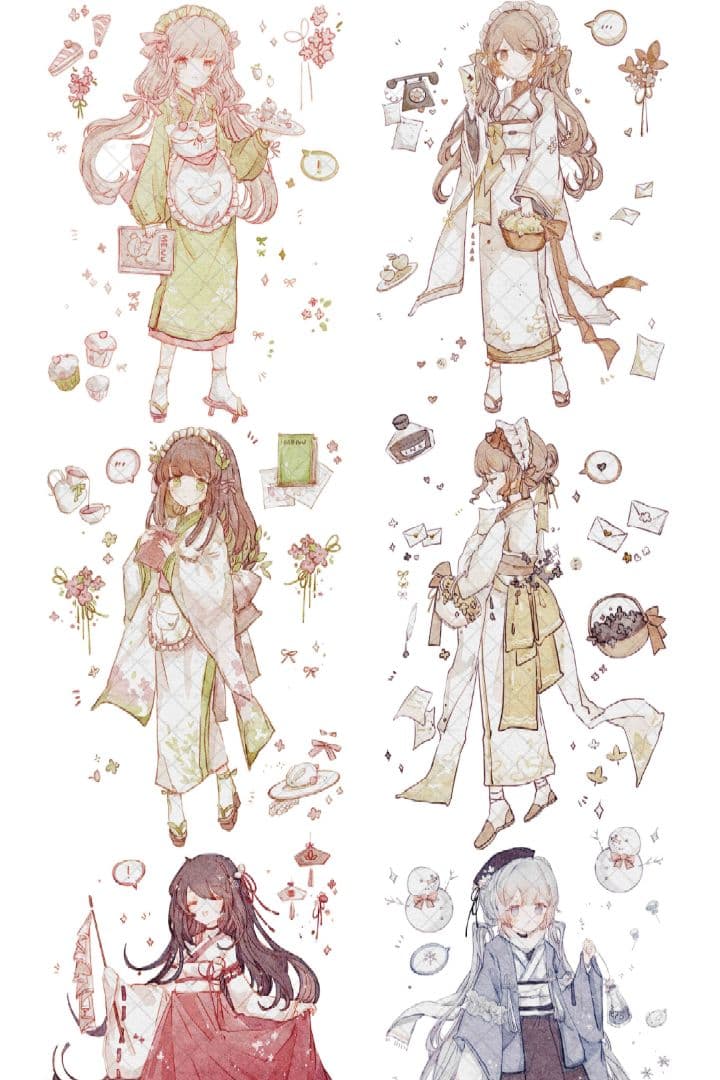 J264＃樱恋四季(PET)巫女sama切り売り海外人物マステ女の子