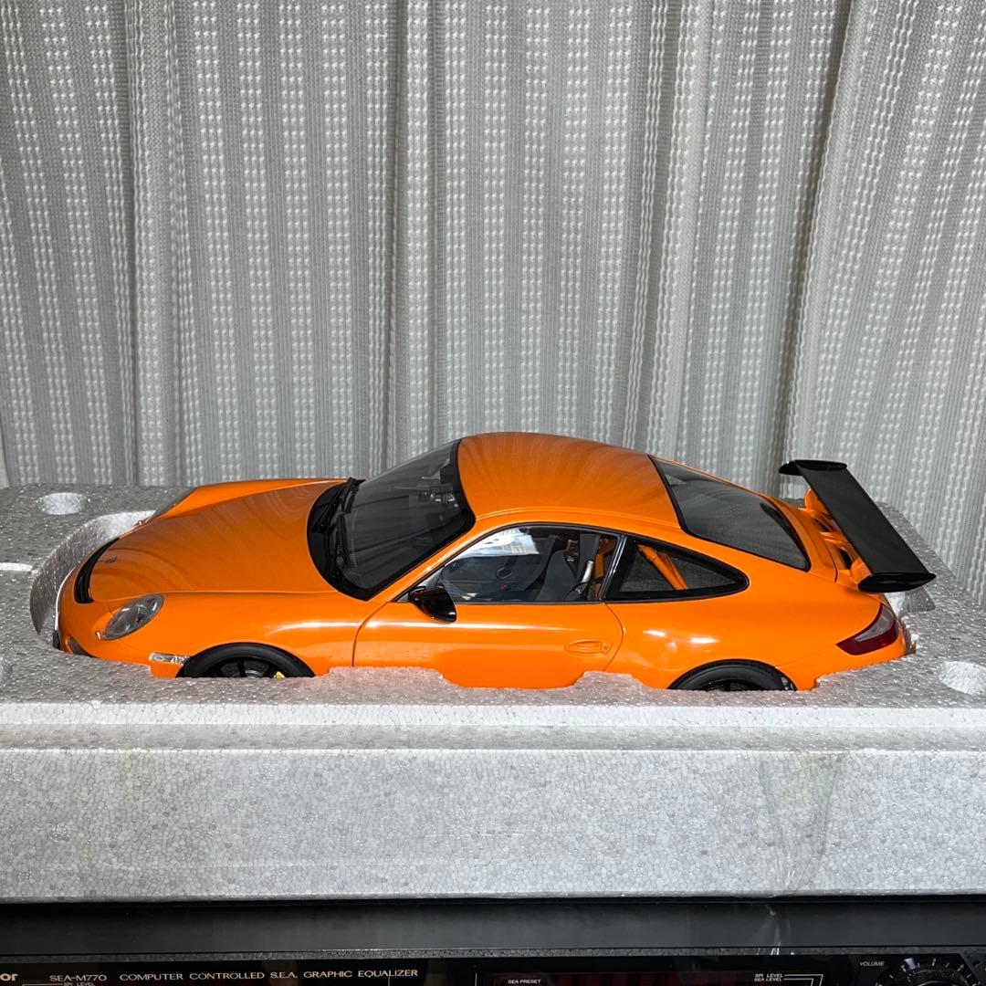 【絶版】オートアート，ポルシェ GT3 RS （1/12オレンジ）