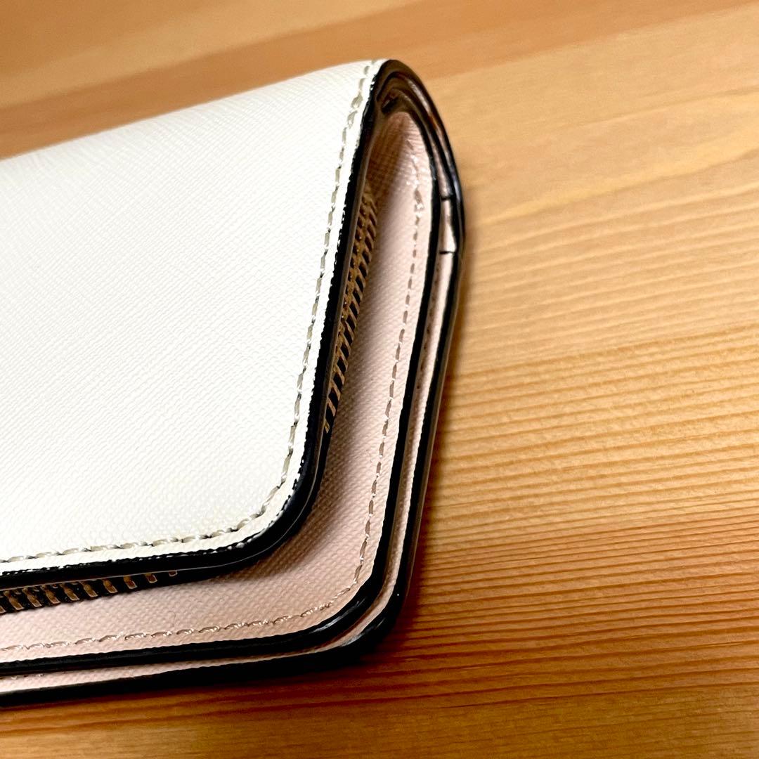 極美品 THE Snapshot Compact Wallet White