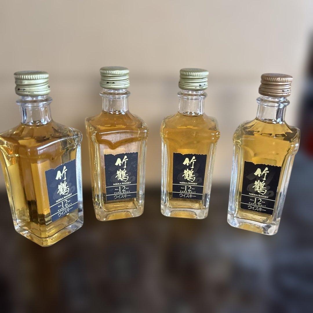 ニッカウイスキー 竹鶴12年 50ml 4本