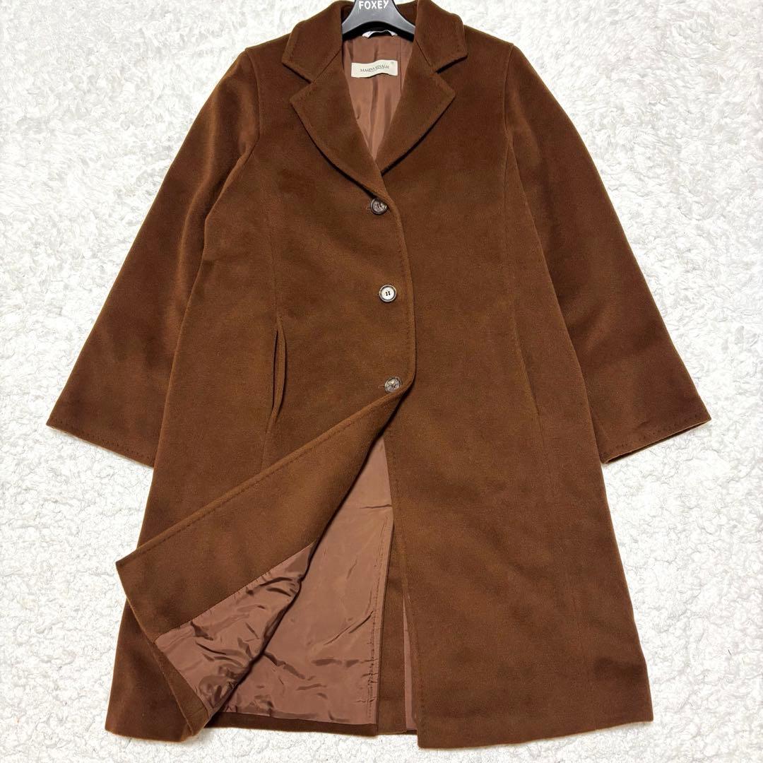 【極美品】MARINA RINALDI カシミヤ ウール チェスターコート 13