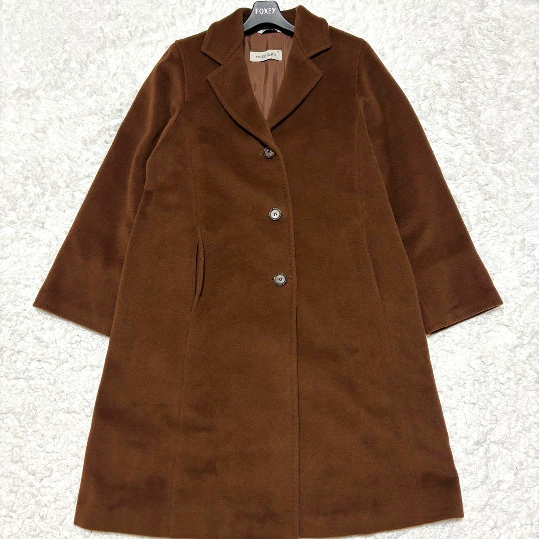 【極美品】MARINA RINALDI カシミヤ ウール チェスターコート 13