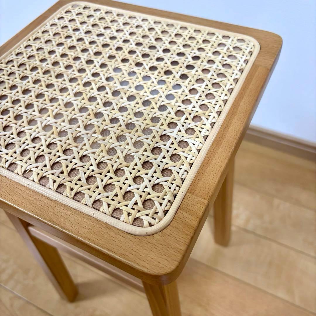 弘益 ラタン スツール 飾り棚 サイドテーブル